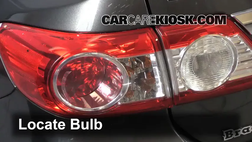 2012 Toyota Corolla LE 1.8L 4 Cyl. Lights Reverse Light (replace bulb)
